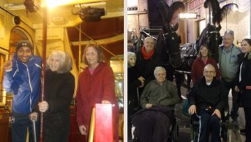 Trip to the transport museum for Glasgow care home Residents